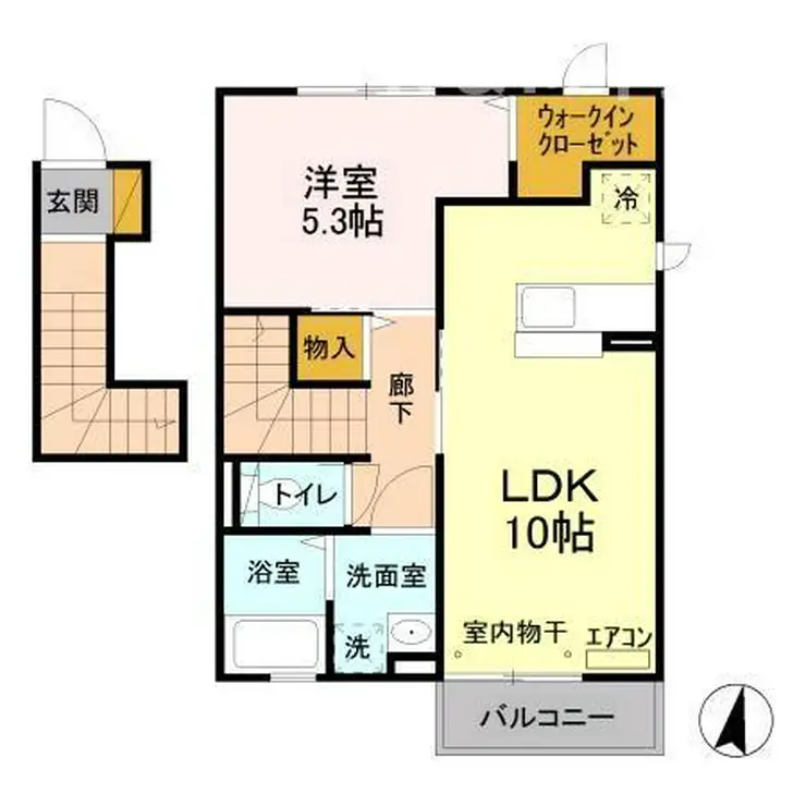ベルフルール 2階階 間取り