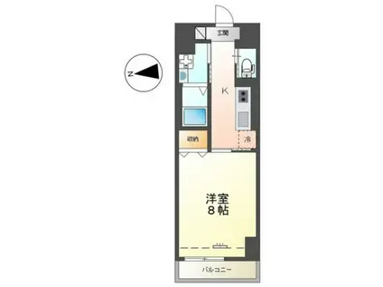 中央地所西条駅前ビル(1K/10階)の間取り写真