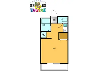 第2コーポ辻(ワンルーム/1階)の間取り写真