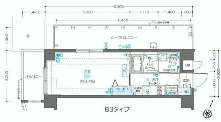 フェニックス飯田橋 3階階 間取り