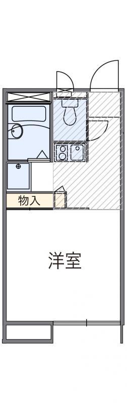 レオパレス川島(1K/2階)の間取り写真