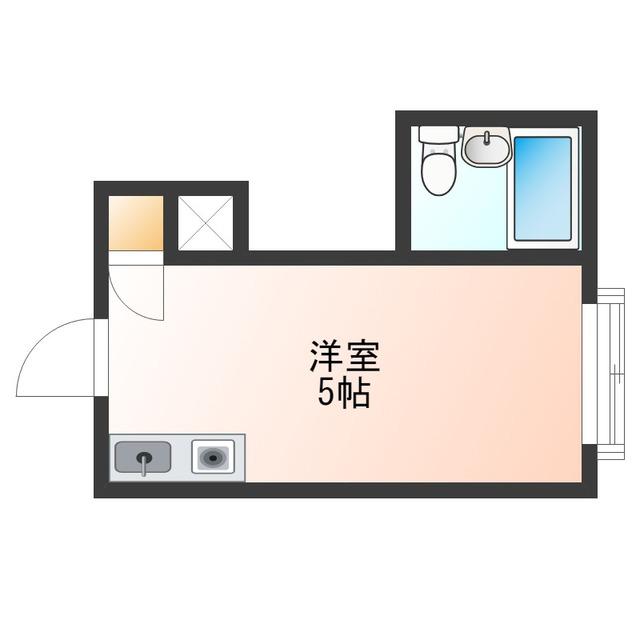 ラパンジール本田I(ワンルーム/4階)の間取り写真