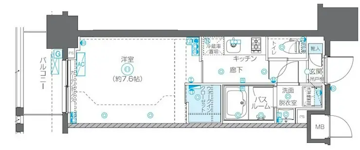 ZOOM秋葉原EAST 4階階 間取り
