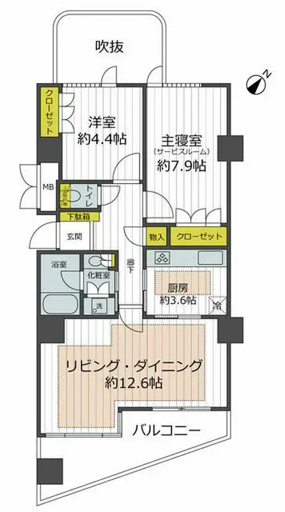 ディアナガーデン恵比寿 11階階 間取り