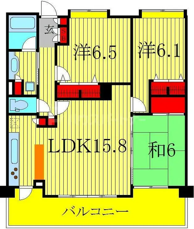 アンビシャス柏 4階階 間取り