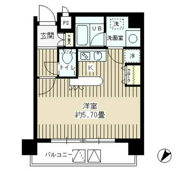 SUN恵比寿 8階階 間取り