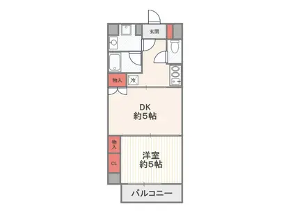 日神デュオステージ新宿外苑東通(1DK/3階)の間取り写真