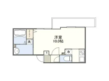 稲荷町Mマンション(ワンルーム/5階)の間取り写真