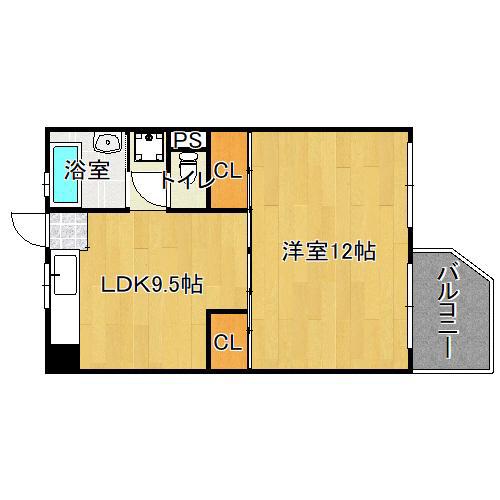 ビレッジハウス泉北栂タワー(1LDK/7階)の間取り写真