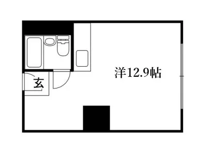 メゾン・ド山手(ワンルーム/3階)の間取り写真