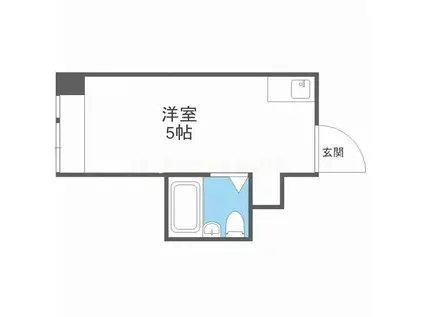 ジオナ深江橋(ワンルーム/1階)の間取り写真