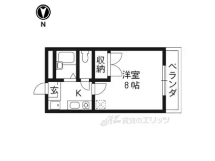 レオパレスOHI(1K/3階)の間取り写真