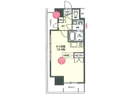 NO.72 ORIENTBLD(ワンルーム/10階)の間取り写真