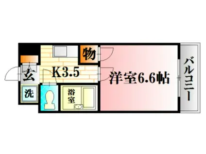 アストラルヤマナカ(1K/10階)の間取り写真