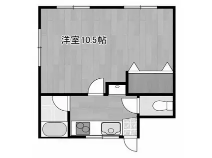 太田荘(1K/2階)の間取り写真