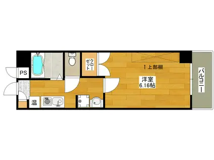 ウイニング・パラ江坂(1K/7階)の間取り写真