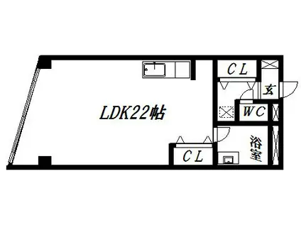 プチタウン半田山(ワンルーム/2階)の間取り写真