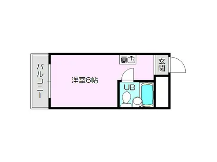 ダイドーメゾン上新庄(1K/3階)の間取り写真