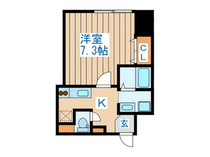 MUSE SINTERA(1K/4階)の間取り写真