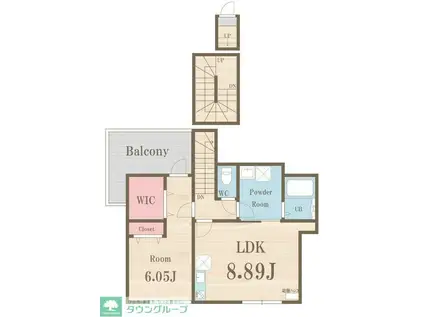 プライムガーデン下北沢(1LDK/3階)の間取り写真