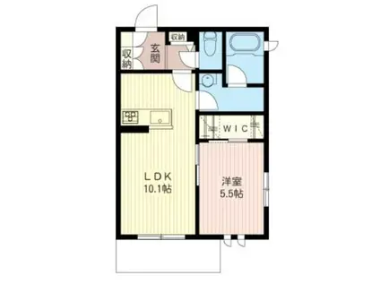 VITA SOLE ANNO(1LDK/1階)の間取り写真