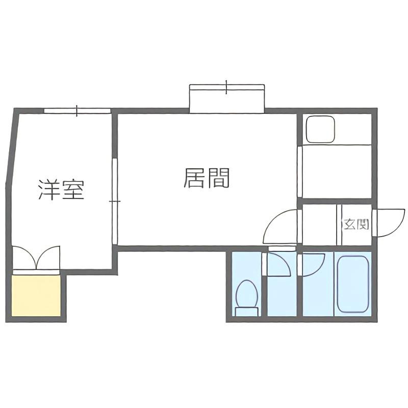 ハイツミルキーウェイ(1LDK/3階)の間取り写真