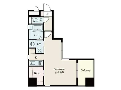 エルスタンザ栄南(1K/10階)の間取り写真