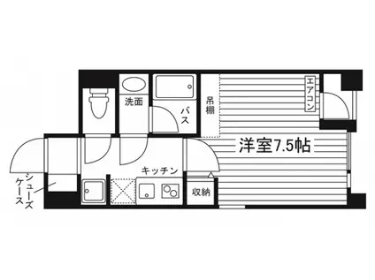 ラフィーユ北六番丁(ワンルーム/2階)の間取り写真