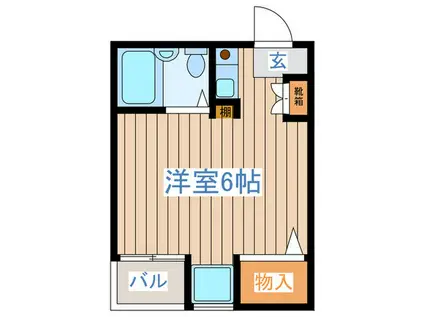 MOTO・HEIM(ワンルーム/3階)の間取り写真