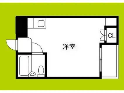 アウトバーンGK(ワンルーム/2階)の間取り写真