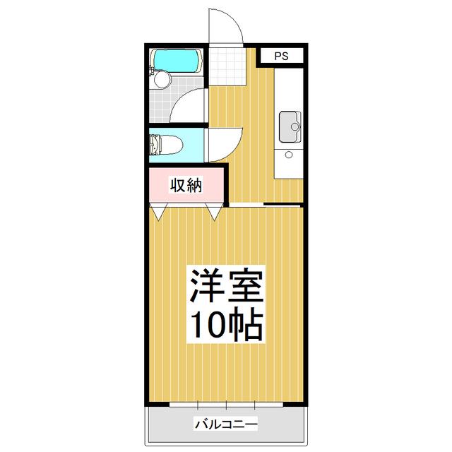 レスポワールラフィネ(1K/2階)の間取り写真
