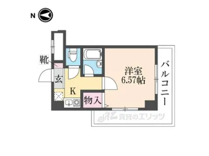 メゾンケイティエス(1K/3階)の間取り写真