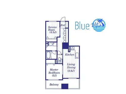 クリオ藤沢駅前(1SLDK/7階)の間取り写真