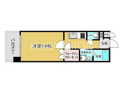 リファレンス天神(1K/9階)の間取り写真