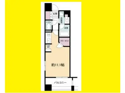 アパートメンツ江坂(1K/5階)の間取り写真