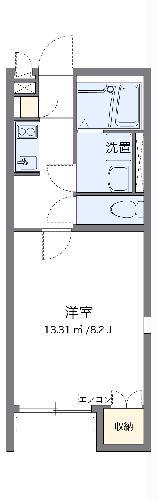 レオネクストコーポ 地純(1K/2階)の間取り写真