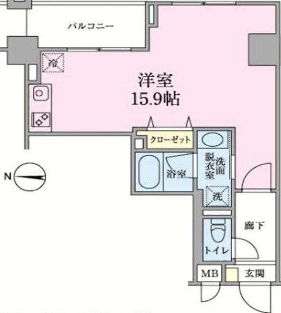 ロイジェント板橋本町(ワンルーム/3階)の間取り写真