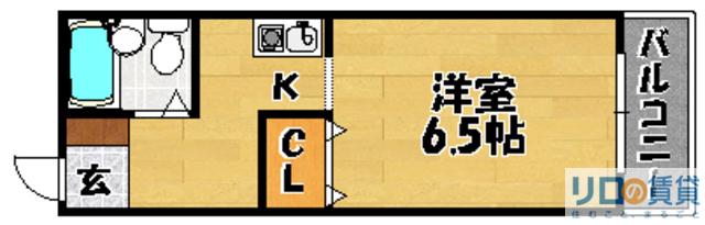 パル下新庄(1K/3階)の間取り写真