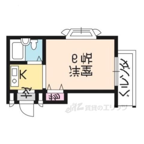 チアーハウス杢(1K/1階)の間取り写真