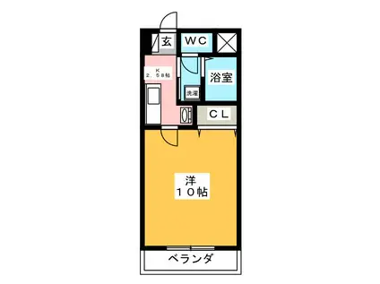 ルミネス1番館(1K/3階)の間取り写真