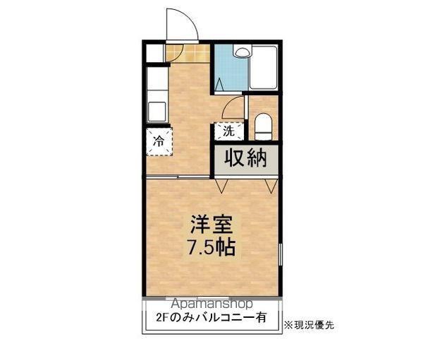 メゾン・ド・スパシュオ(1K/2階)の間取り写真