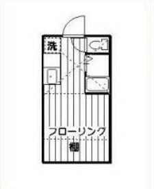カーメルヴィラVIII(ワンルーム/1階)の間取り写真