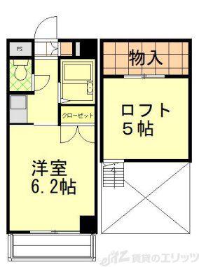 YSハイム(1K/5階)の間取り写真