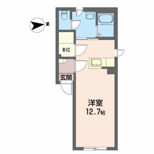 シャーメゾン和泉(ワンルーム/1階)の間取り写真