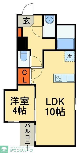 グランステート千葉中央(1LDK/5階)の間取り写真