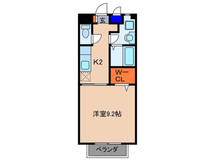サンステ-ジサクラ(1K/2階)の間取り写真