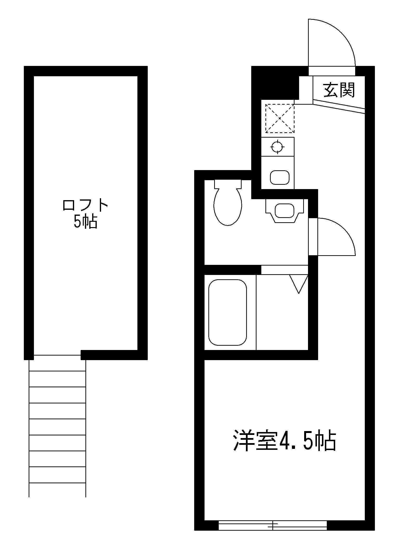 RESIDENCE KAI C-108(ワンルーム/1階)の間取り写真
