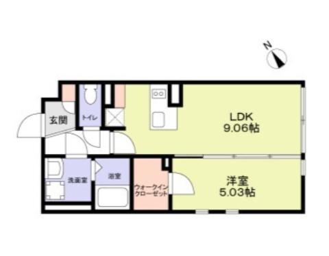 THE RESIDENCE ICHIGAYADAIMACHI(1LDK/4階)の間取り写真