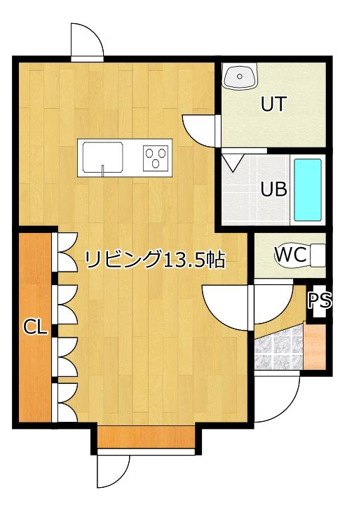 NEKOSTATE(ワンルーム/2階)の間取り写真