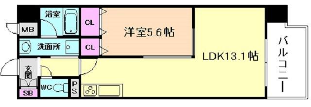 SPERANZA塚本(1LDK/3階)の間取り写真